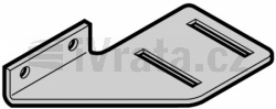 Podpěra držáku rolny, Typ kování H L, N = LZ > 5001 mm, Premium RAL9002, levá