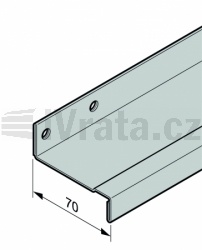 Výztuha vratového křídla 70, sekce 42 a 67mm