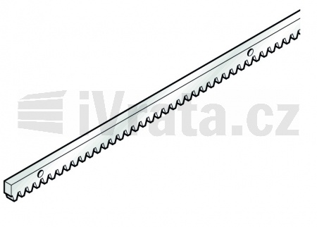 Stahl - Zahnstange, 1000 mm, Modul 4