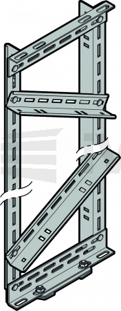 Zavěšení ITO 400 / 500 FU s držákem kolejnice a šrouby, L 2450