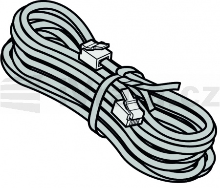 9.53 Systémový kabel 4-žilový s konektory, do spodního profilu křídla, délka: 4000mm; šířka vrat: 2810 až 3300 mm