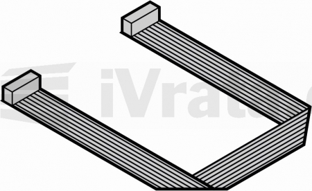 Kabel plochý propojovací, 10-žilový, délka: 400 mm