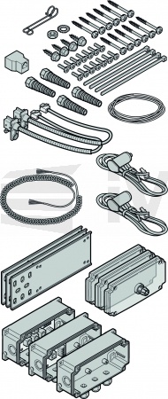 9.15 Připojovací sada pro SKS čidla - LE, IP65, BR60, kování N, H, V, do výšky vrat 6 m