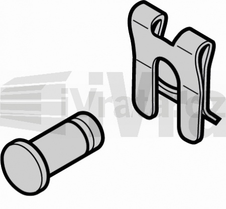 Čep A8 × 19,5 × 16 se závlačkou SL