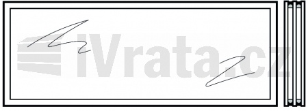 Umělohmotná tabulka trojitá, krystalová struktura 26 mm, U3