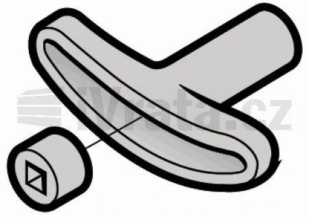 Madlo vnitřní křížové s distanční vložkou