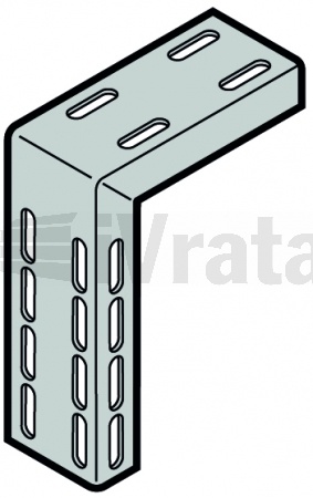 Konzola stropní pro kování L, LD, 498mm, pravá