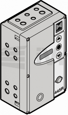 Řídící jednotka kompletní 460 R v krabici s cylindrickou půlvložkou, bez spodního krytu