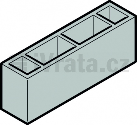 Distanční profil KP034 20 mm, černý