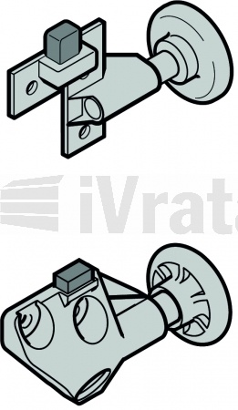 Rolna s držákem kompletní s válečkem a nárazníkem, N80, levá, Hormann