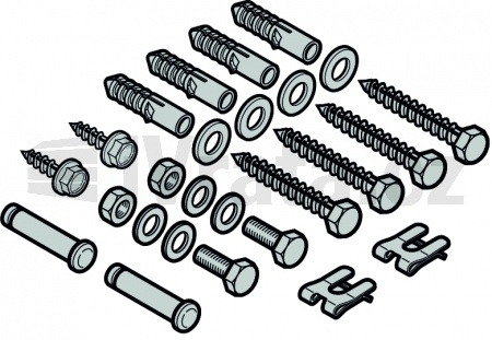 Sáček se šrouby k pohonu