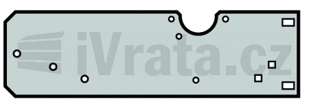 Konzola, držák kolejnice, kování LD, 6°