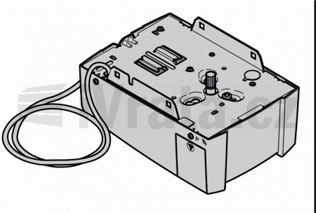 Stropní pohon Liftronic 500 bez upevňovacího materiálu, s integrovaným přijímačem (3dílná vodící lišta je přimontována)