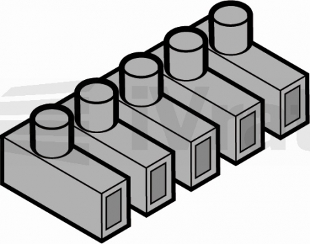 Konektor 5 pólový pro připojení motoru rolovacích vrat