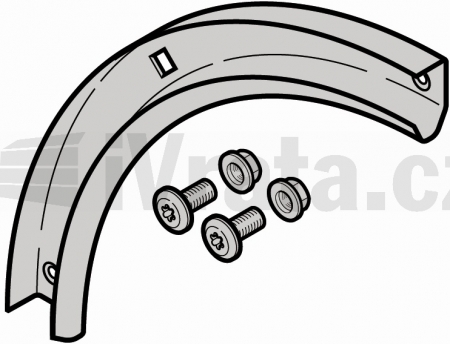 Kolejnicový oblouk 90°