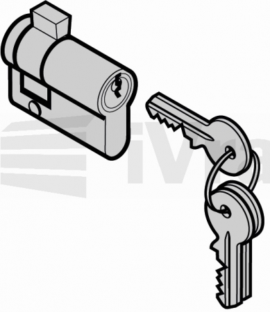 Cylindrická půlvložka, L = 30,5 + 10 mm