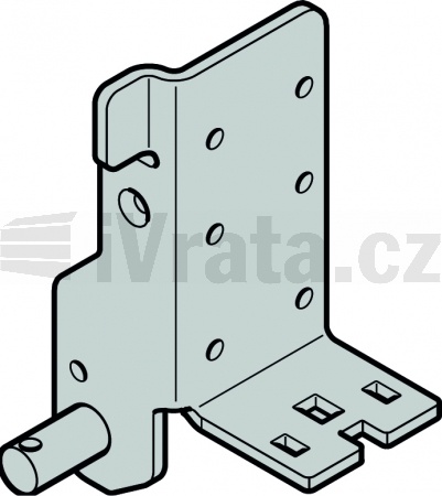 Držák lana na spodní sekci 42mm, kování N, ND, NS, NB, L, LD, do 400 kg, sada včetně zesíleného držáku rolny, FVR, rolny a závlačky, pravý, zinek