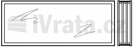 Umělohmotná tabulka čtyřvstvá, krystalová struktura 51 mm, R4