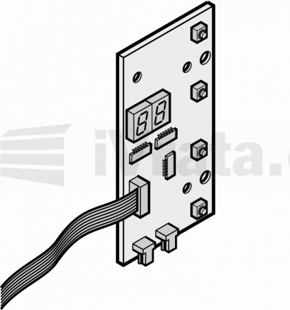 Karta s tlačítky a displejem, 445 R, 460 R, B 445 R