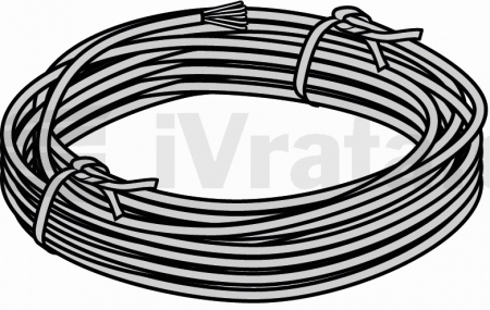 Systémový kabel 6žilový kulatý, 50 m pouze pro vlhké prostory (PUR)