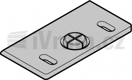 Podložka pantu, HD-PE, barva: přírodní