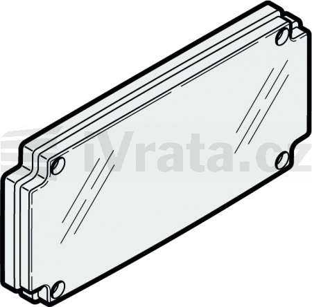 9.68 Kryt pro krabici SKS průhledný bez průchodky