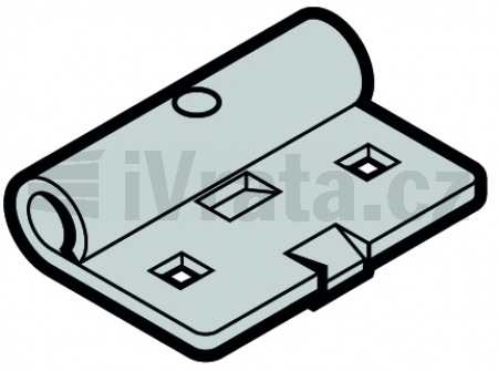 Držák rolny RH002, vyztužený, sada s rolnou, levý, zinek