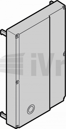 Dvířka krabice řídící jednotky bez fóliových tlačítek a bez karty displeje, 300