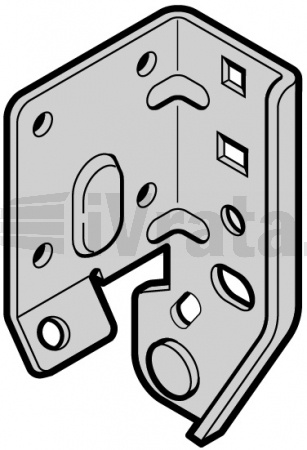 Držák lana spodní premium, RAL9002, pro kování N, L, H, BL, levý