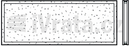 Umělohmotná tabulka dvojitá, krystalová struktura 26 mm, U2