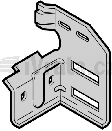 Držák rolny, kování N, premium RAL9002, levý