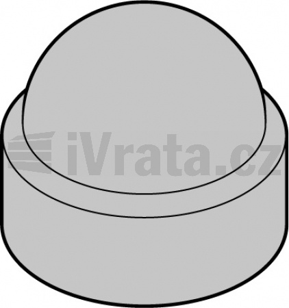 Krytka hlavy šroubů, Velikost klíče 10 (50 ×), Premium, RAL 9002