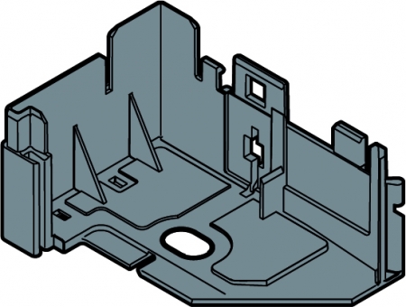 Plastová patka zárubně, pravá