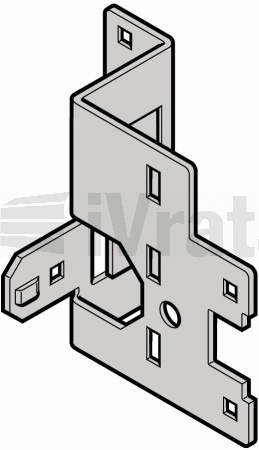 Zadní spojovací konzole, kování L, BL, zinek, pravá