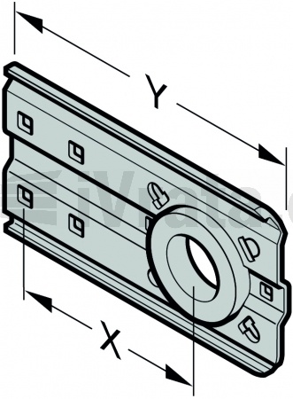 Držák hřídele, x = 160, y = 232, velikost 4, velikost 5, velikost 7