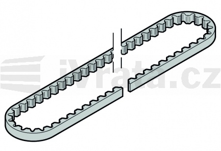 Ozubený řemen, metráž bez spojky