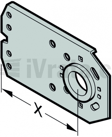 Držák hřídele 136, x = 185, velikost 5, velikost 8, velikost 9 (kromě VU)
