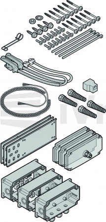 9.18 Připojovací sada VL / 8K2, IP65; BR60, L kování, do výšky vrat 6 m
