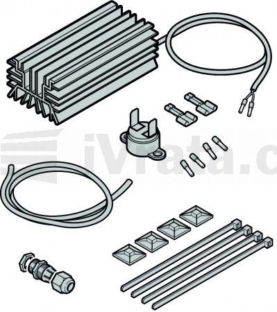 Vyhřívání pro instalaci do řídící jednotky průmyslových vrat až do -35 °C, poznámka: ne pro A/B 435