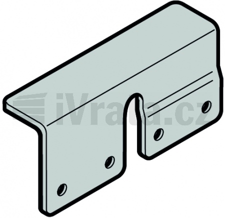 Konzola ochranná, 63 × 32 × 122,6, levá, zinek