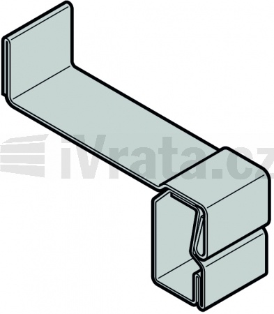 Výztuha dveřního křídla 100 pro stavební hloubku 67 od šířky otvoru 8010 mm