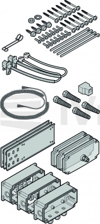 Připojovací sada pro odporovou lištu 8k2 /VL1 /2, IP65,WA400 pro řídící jednotka A / B 445, A / B 460 a B 460 FU