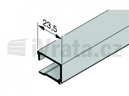 Zasklívací lišta NPS 5, hliníková