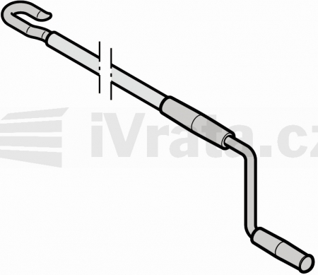 Klika markýzy pro nástrčný pohon s klikou markýzy