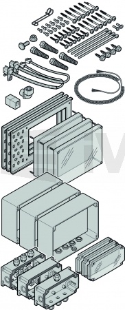 9.07 Připojovací sada pro odporovou lištu 8k2, IP66,WA400 pro řídící jednotka A / B 445, A / B 460 a B 460 FU