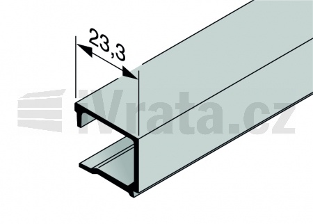 Zasklívací lišta NES 6, hliníková