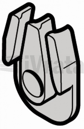 Kyvné uchycení lana, RAL9002