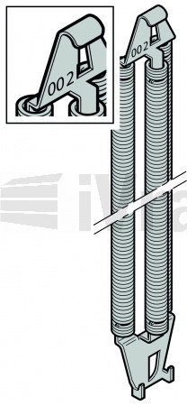 Pružina, výklopná vrata Hormann, svazek 3-násobný, Hormann, 003
