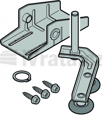 Držák rolny RH035 + dvojitá rolna DL001, nerez, prava