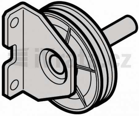 Kladka s konzolí, kování Z, BZ, RAL9002